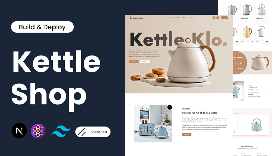 Modern Coffee Kettle Shop Website product image (3)