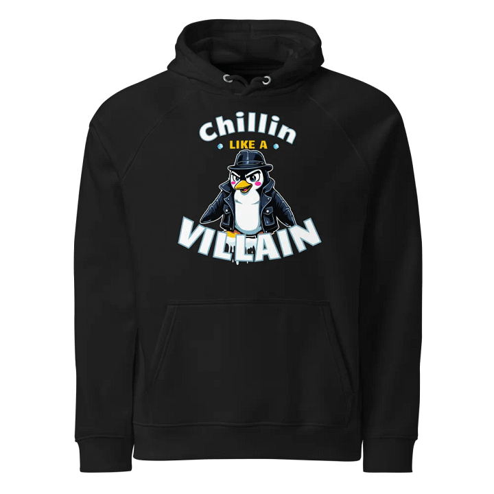 Chillin' Penguin Eco Raglan Hoodie product image (1)