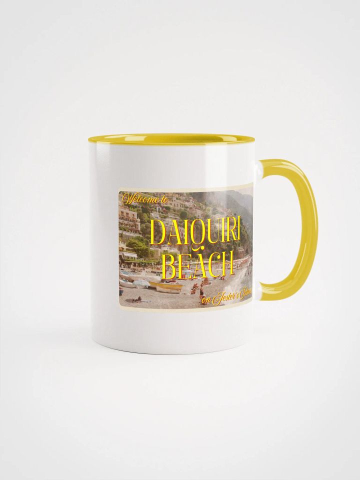 DAIQUIRI BEACH POSTCARD MUG - YELLOW product image (1)