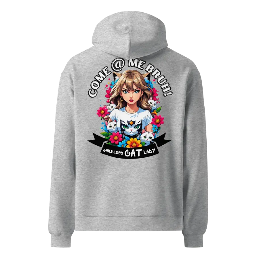 Childless Cat Lady - Premium Hoodie - Athletic Heather - Back Printed Design product image (1)