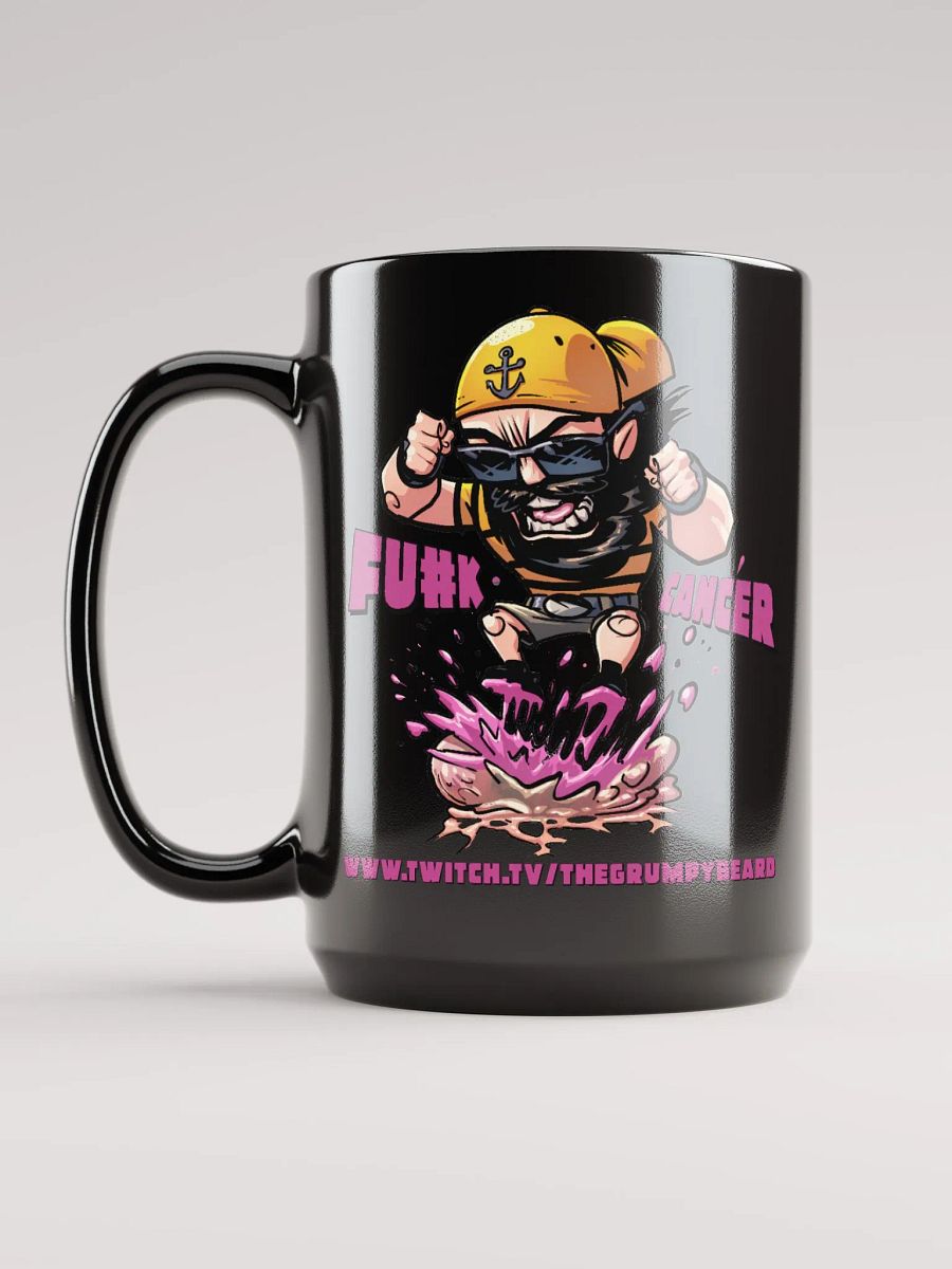 F#CK CANCER STOMP - Black Glossy Mug product image (6)