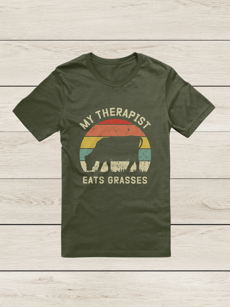 "My therapist grasses-cow" t-shirt product image (9)