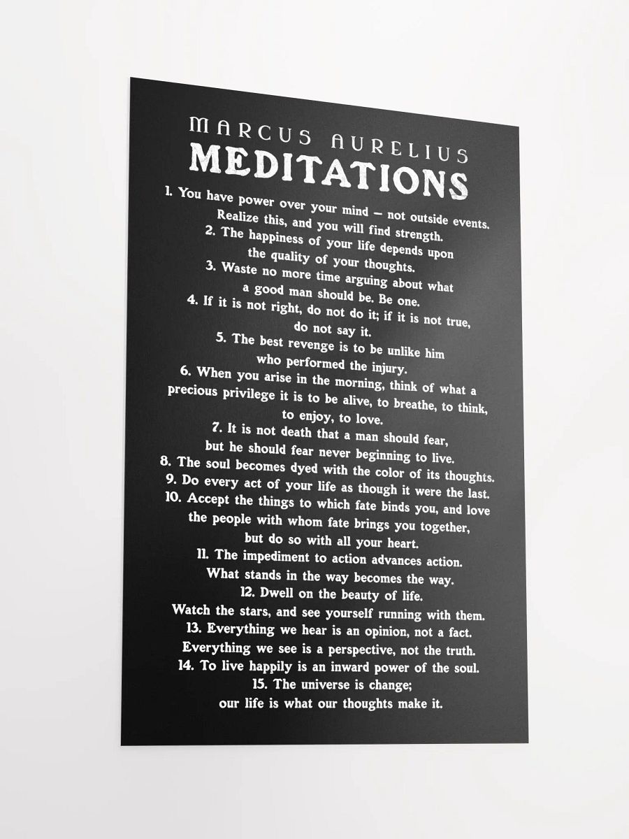 Marcus Aurelius Meditations Matte Paper Poster product image (5)