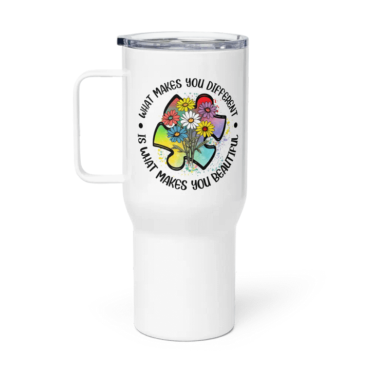 Autism Puzzle Pieces Travel Tumbler product image (2)
