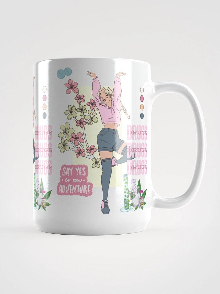 DRUGS DRUGS DRUGS White Glossy Mug product image (1)