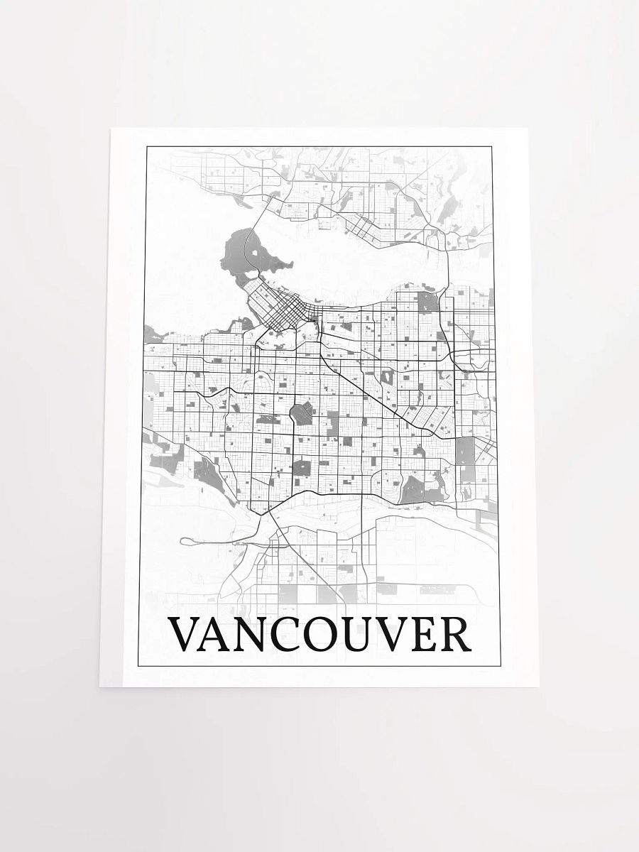 Vancouver, Canada, city map print product image (16)