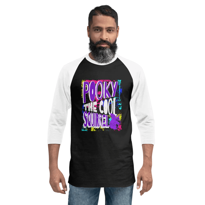 POOKY THE COOL SQUIRREL RAGLAN TEE product image (2)
