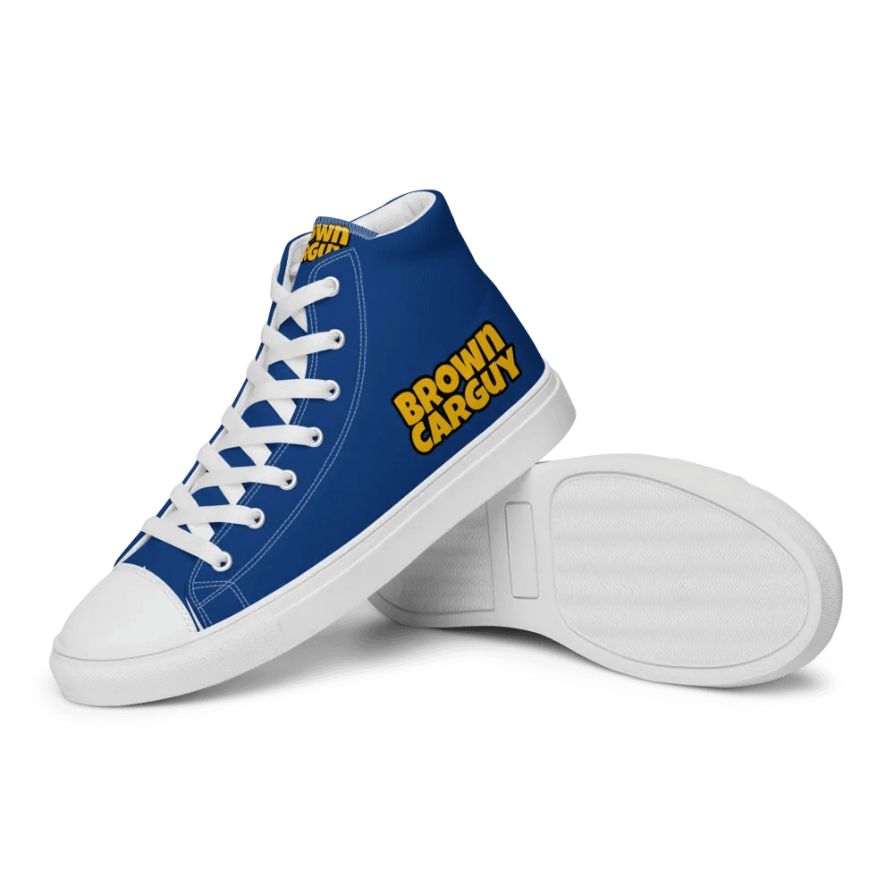 BrownCarGuy Men's High Top Canvas Shoes product image (12)