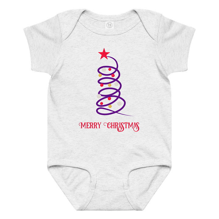 Spiral Christmas Tree Baby Bodysuit product image (4)