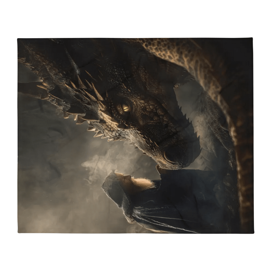 Sorcerer and his dragon 01 - Blanket product image (2)