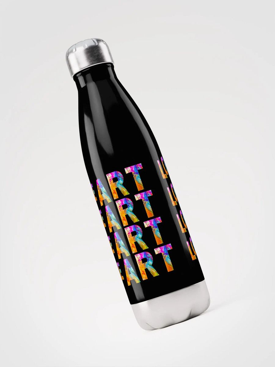 stainless steel water bottle with beautiful I Love Art' product image (6)