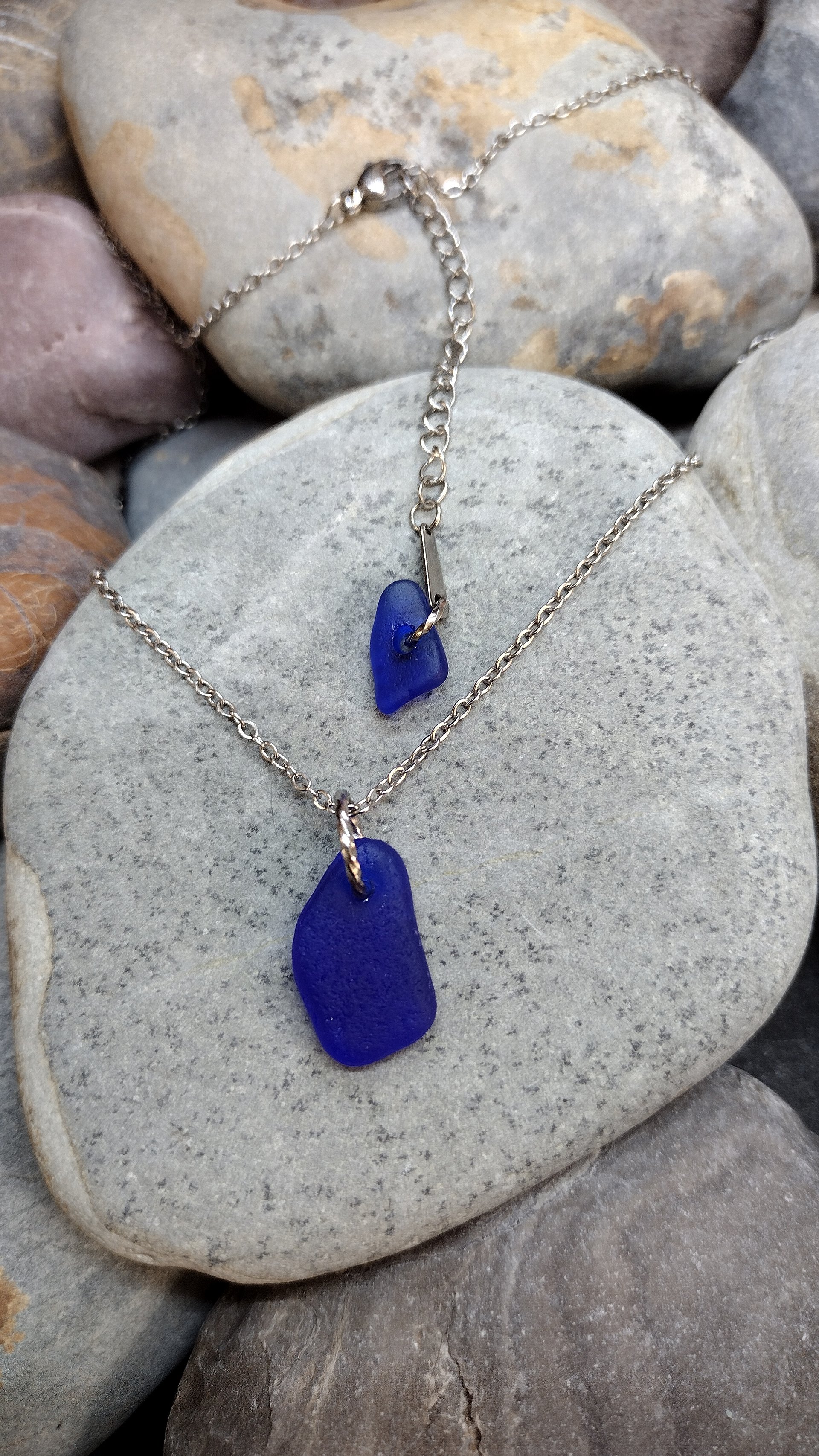 Sea glass necklace product image (1)
