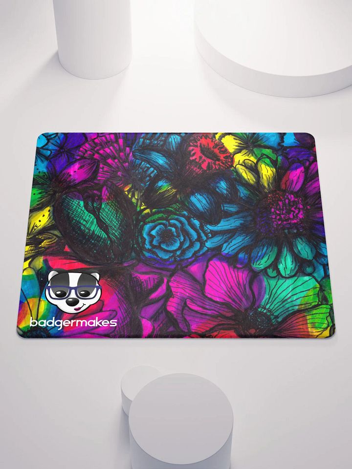 Tie-dye Flower BadgerMakes Gaming Mat product image (1)