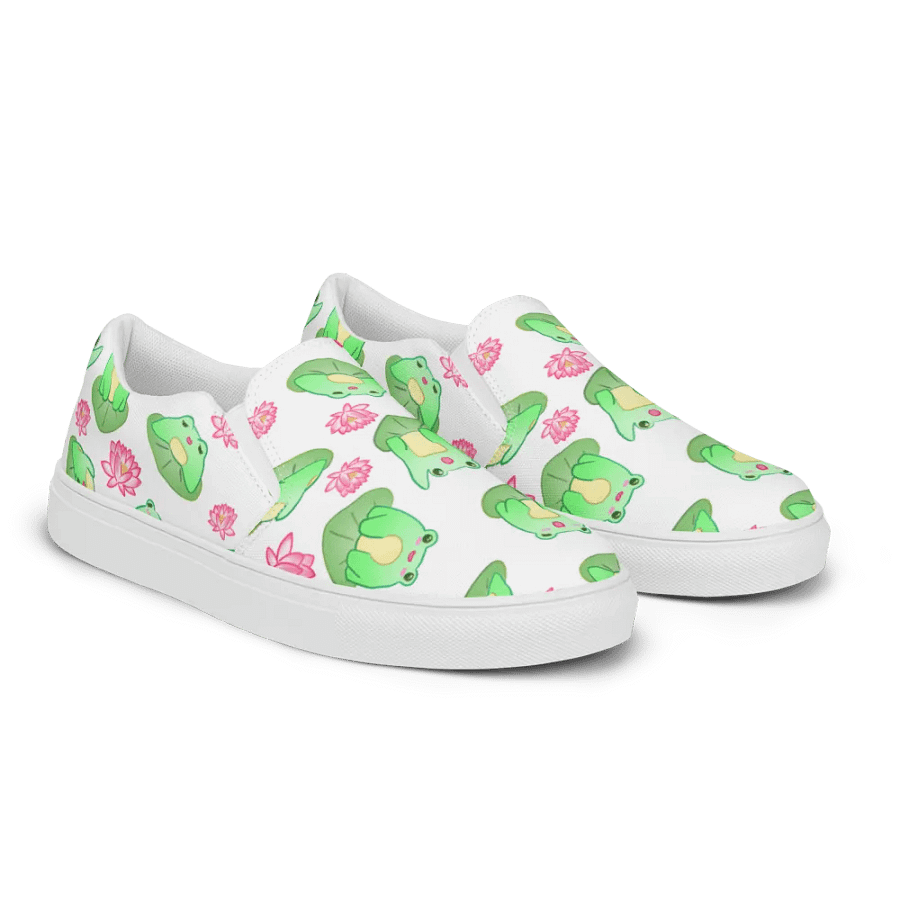 Kawaii Froggie Mens Slip On Shoes product image (3)