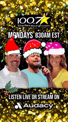 Mondays with @starpittsburgh @bubbaspgh @melanie100.7 at 830am-EST! Stream with the @audacy app! #morning #mondaymotivation #...