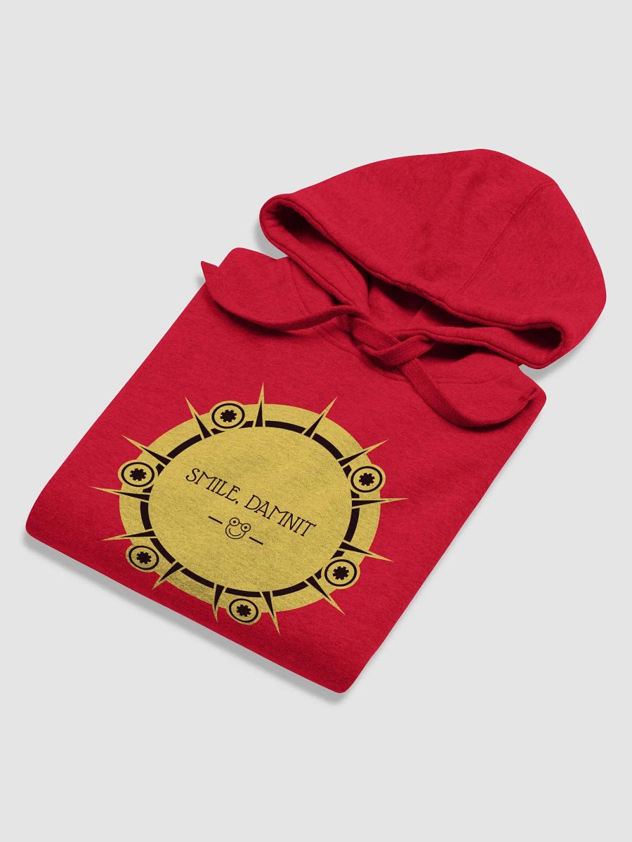 smile, damnit! Cozy Cotton Blend Unisex Hoodie product image (6)