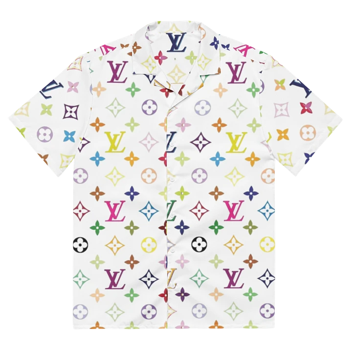 Louis Vuitton White Hawaiian Shirt: Tropical Elegance with a Luxurious Twist product image (2)