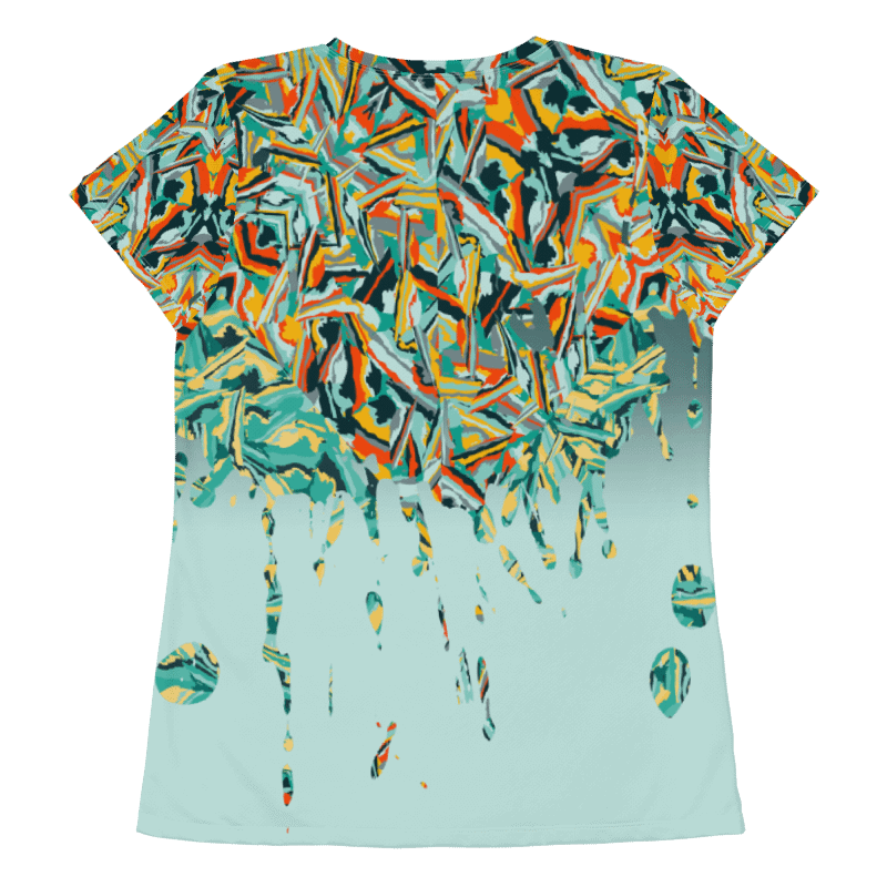 Colorful Destruction | Women's Athletic T-Shirt product image (6)
