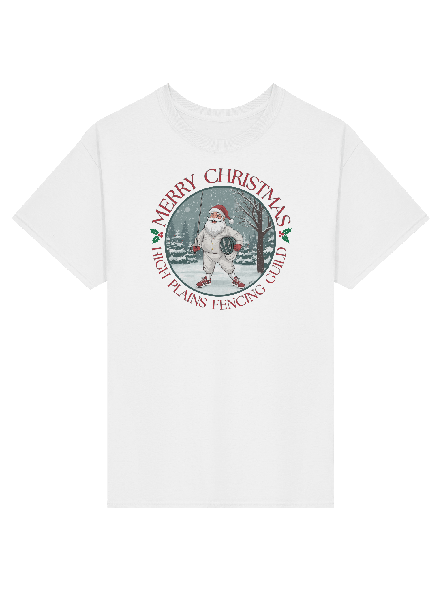 Santa Fencing Christmas Shirt product image (37)