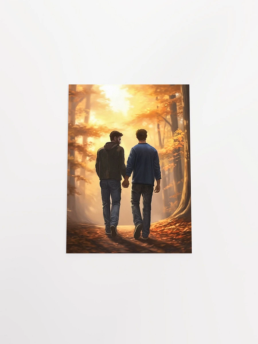 Fall Romance - Gay Couple Matte Poster product image (4)