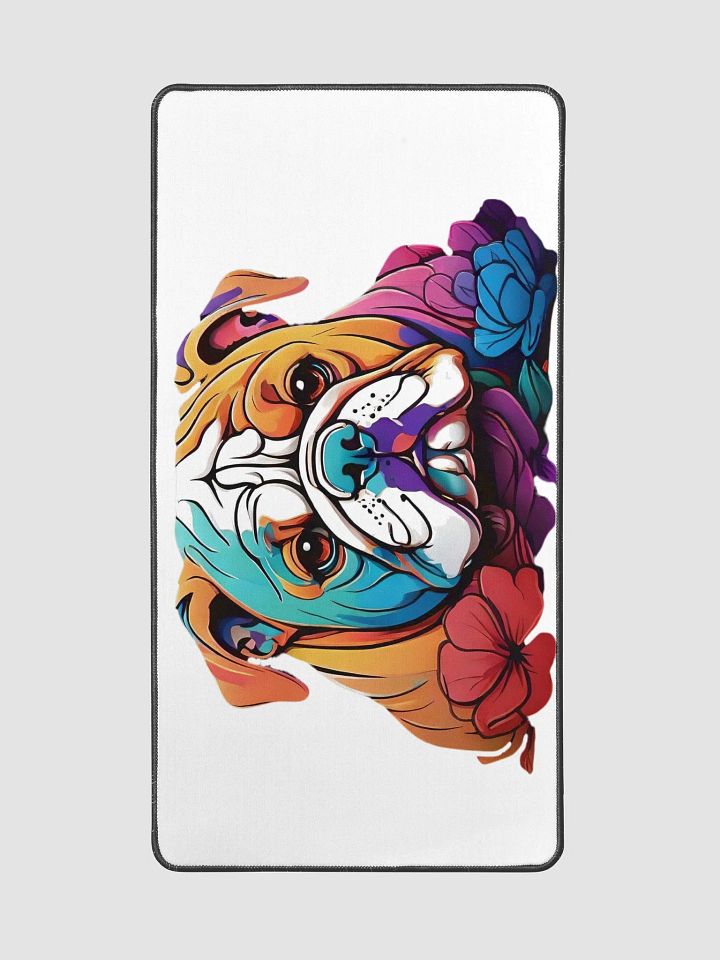 Bulldog Blooms Desk Mat product image (2)