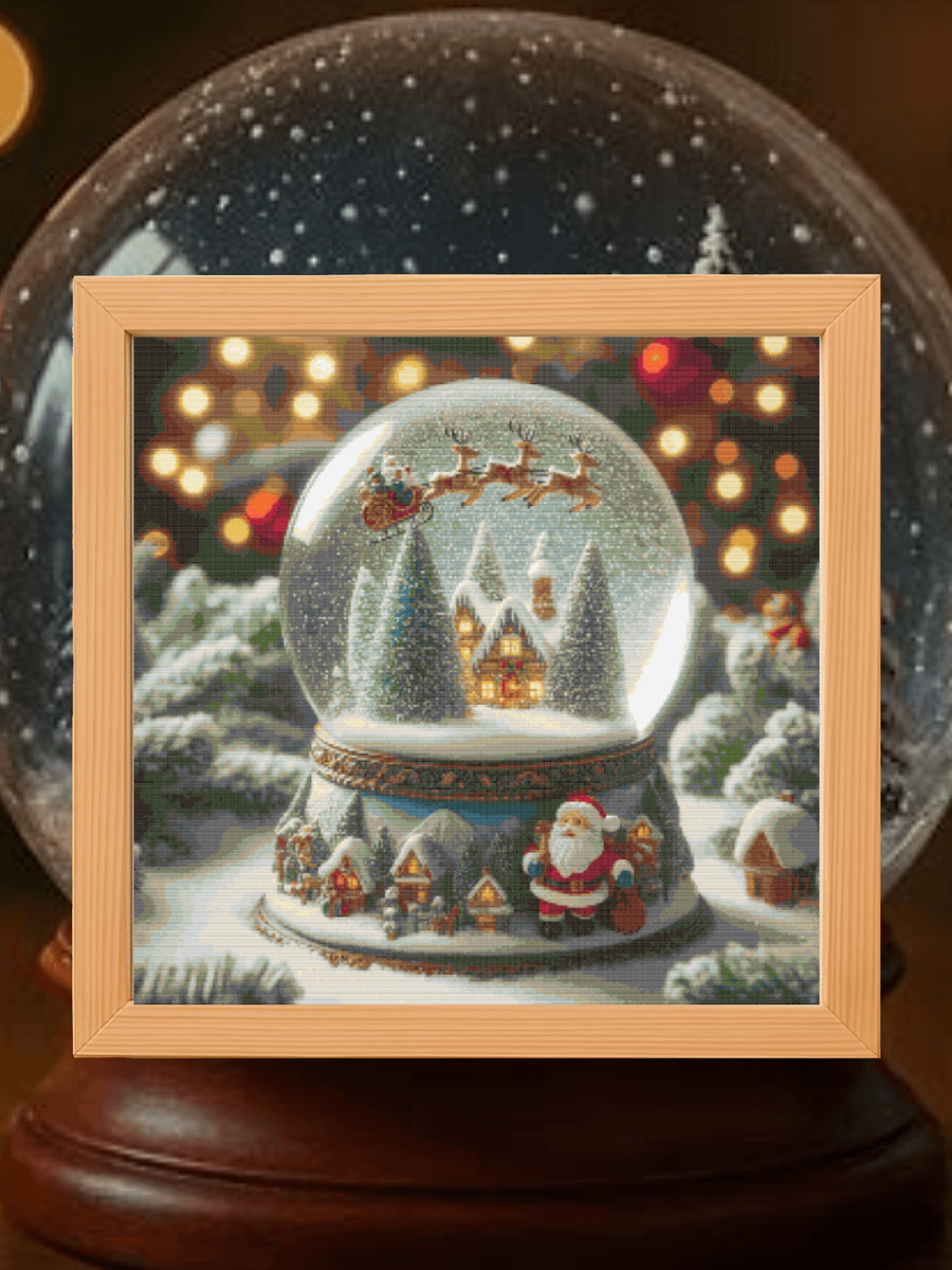Christmas Snow Globe Cross Stitch Pattern product image (1)