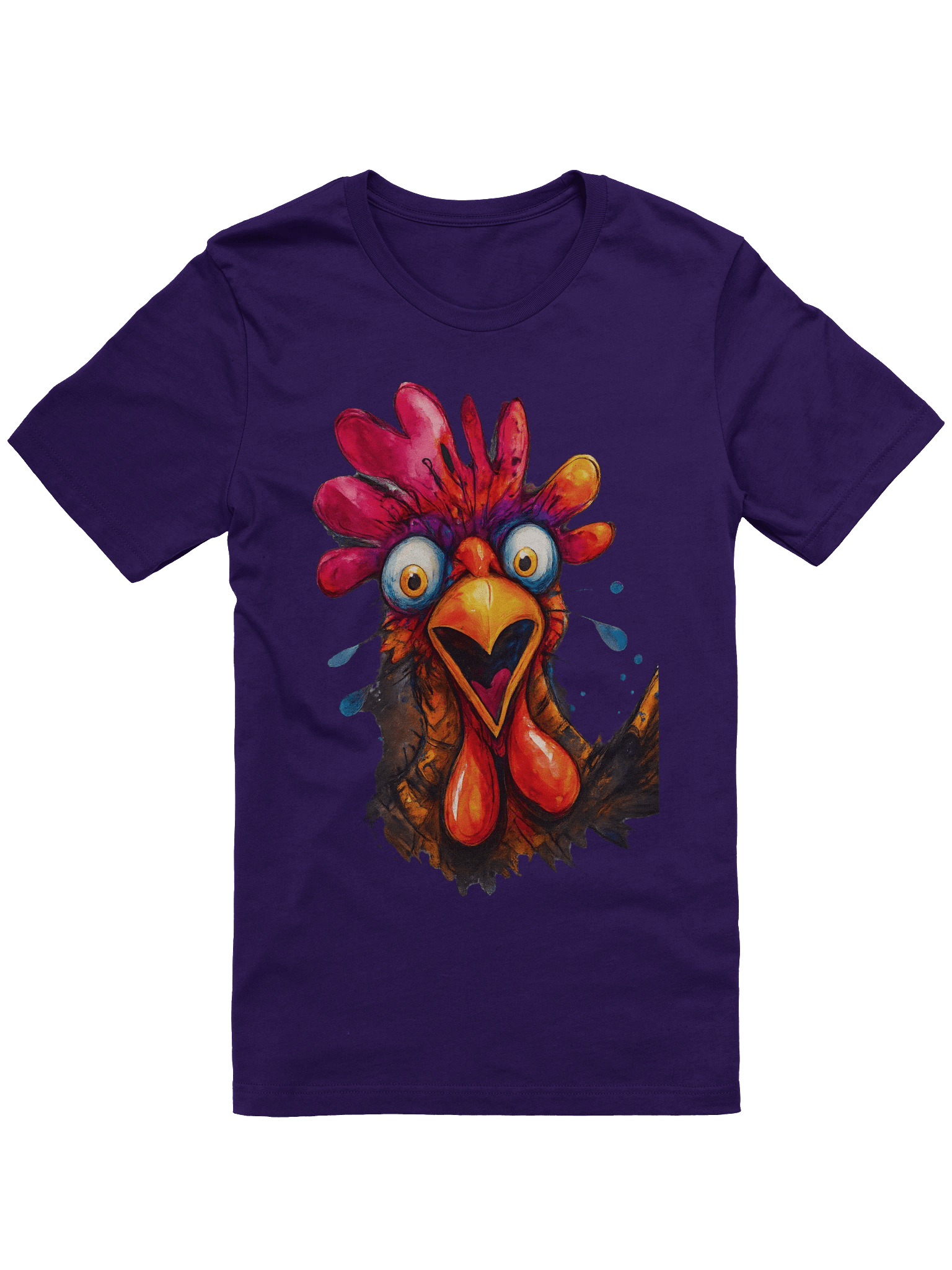 Whimsical Chicken Illustration T-Shirt product image (2)