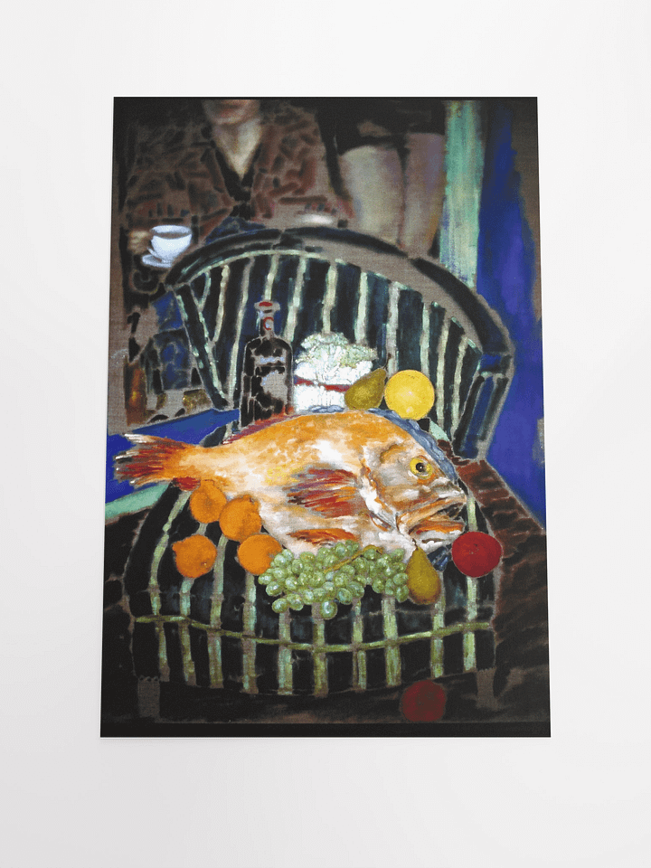 Still Life on Striped Chair (1988) print product image (2)