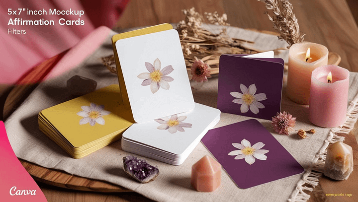 Positive Affirmation Cards Floral product image (1)