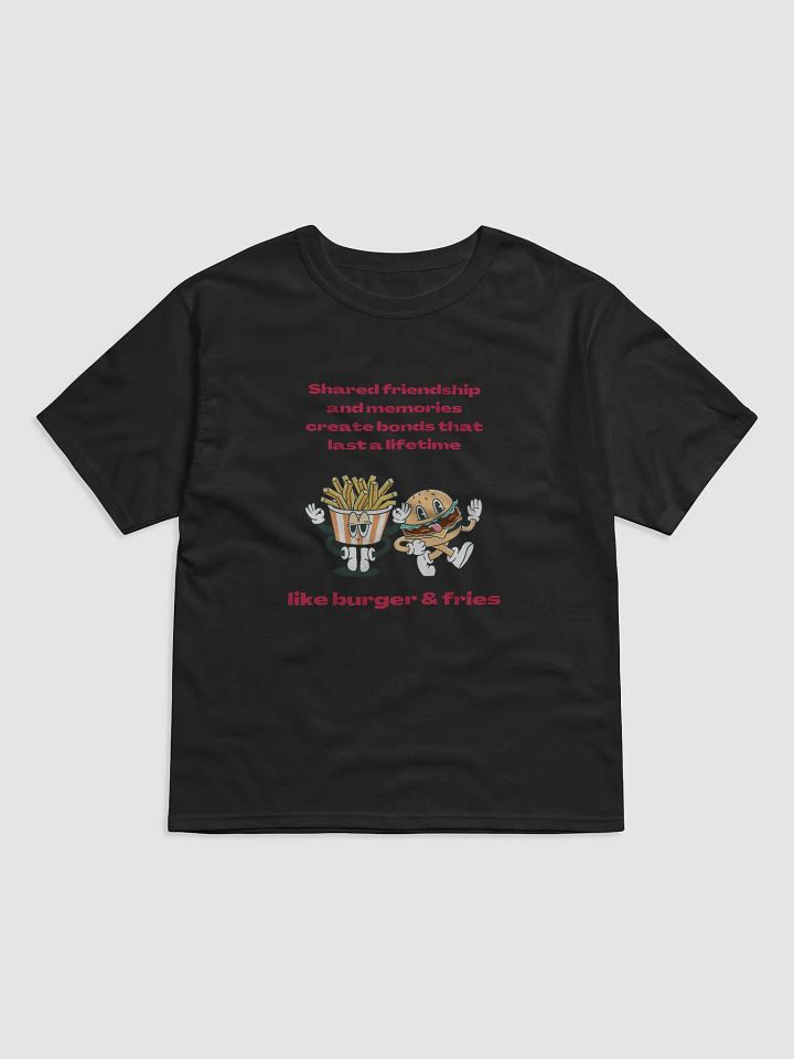 Enduring Companionship: Burger & Fries T-Shirt product image (1)