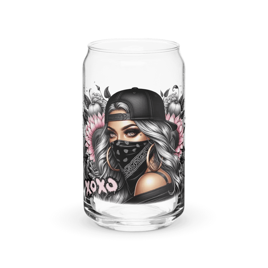 Floral XOXO Glass Tumbler product image (1)