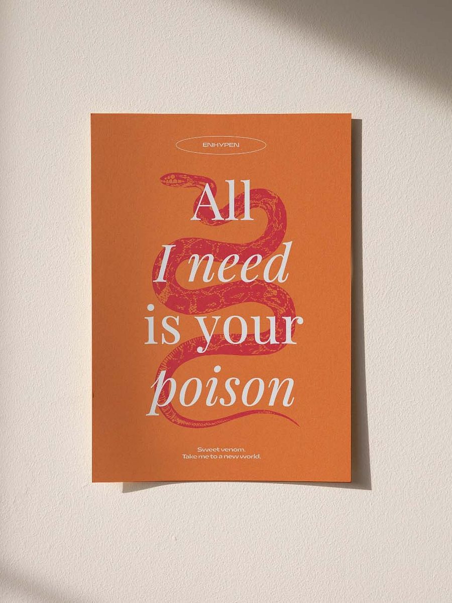 Sweet Venom - ENHYPEN KPOP Digital Printable Wall Art Poster (A1 SIZE) - Instant Download product image (2)