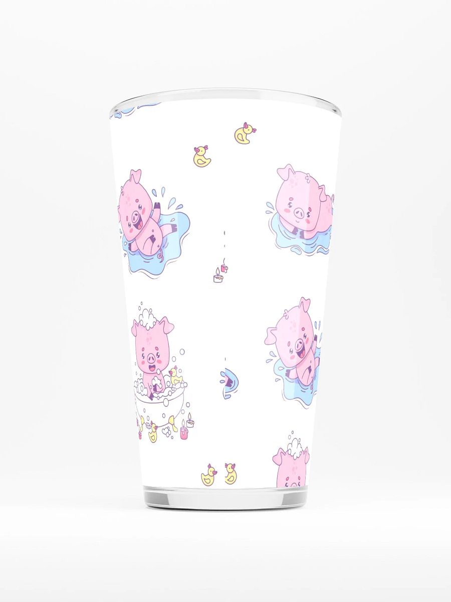 Playful Pink Piglet Shaker Pint Glass product image (2)