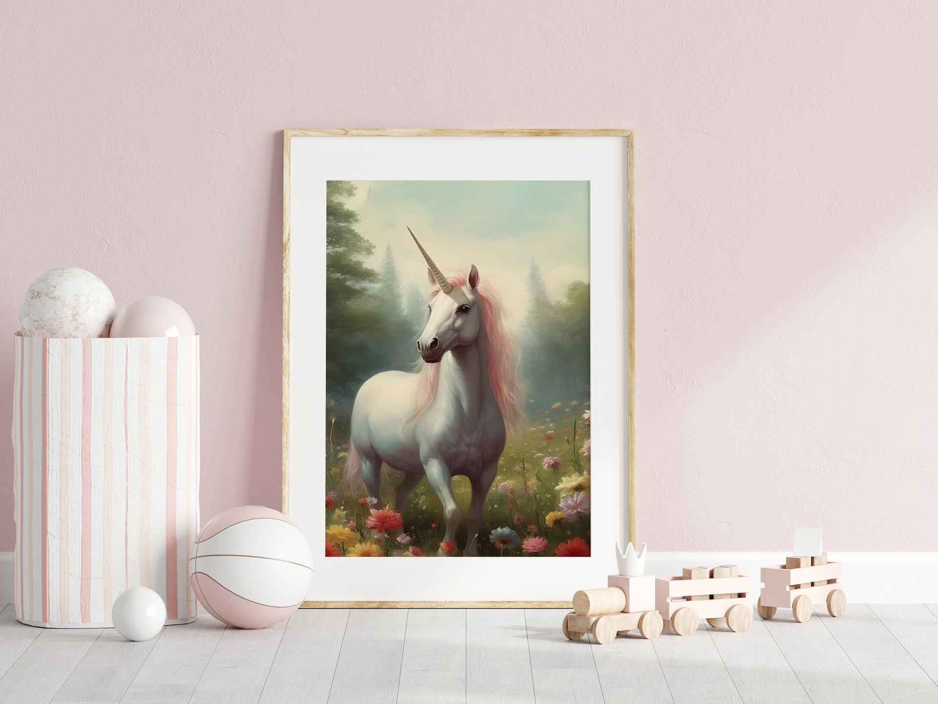 Unicorn in Forest and Florals product image (2)