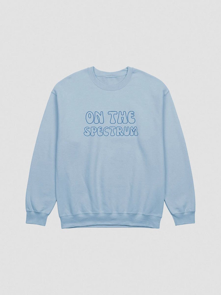 ON THE SPECTRUM OUTLINE (lg. design, royal thread) embroidered crewneck product image (2)