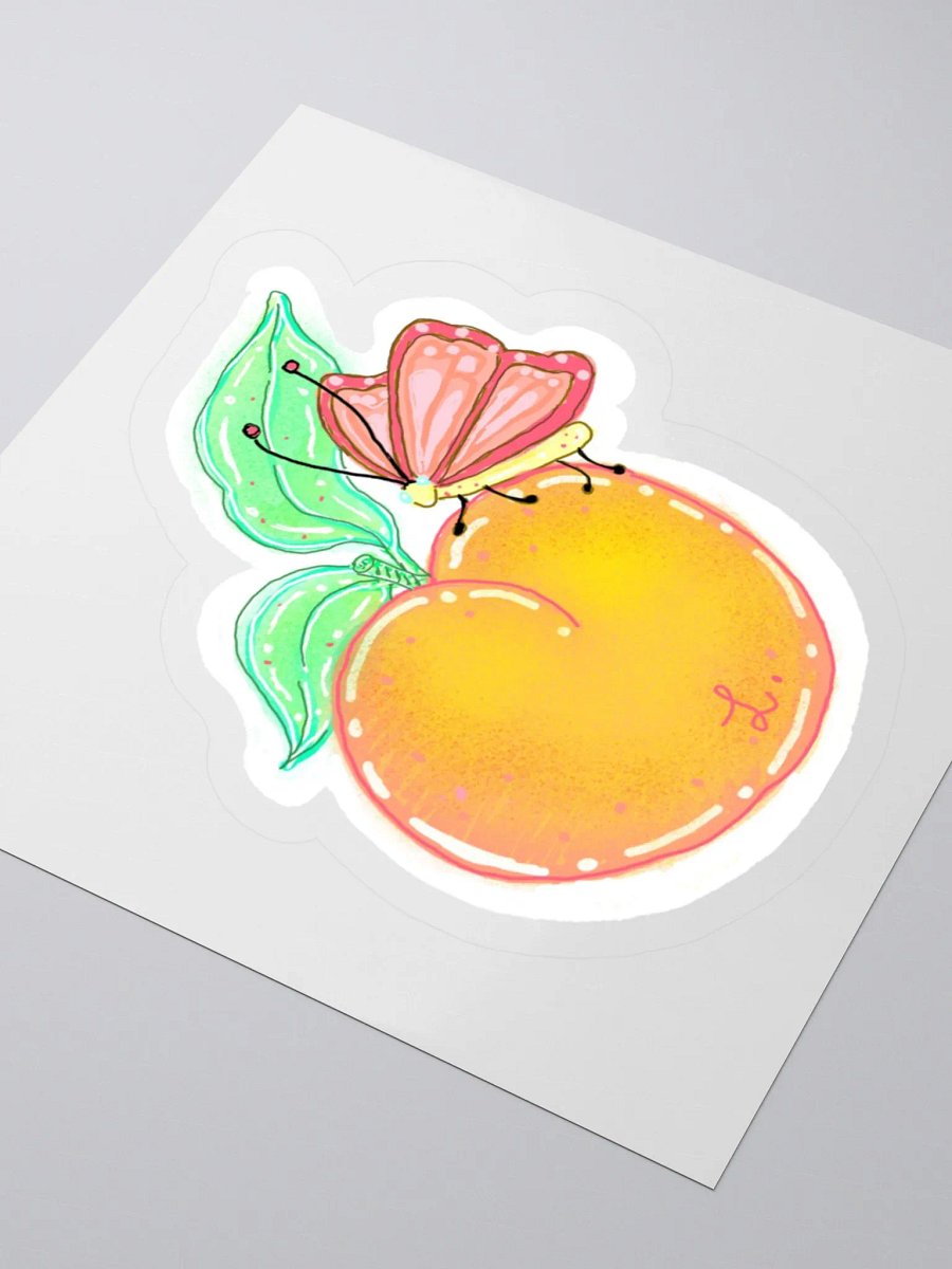 Peachy Butterfly Kiss Cut Stickers product image (8)