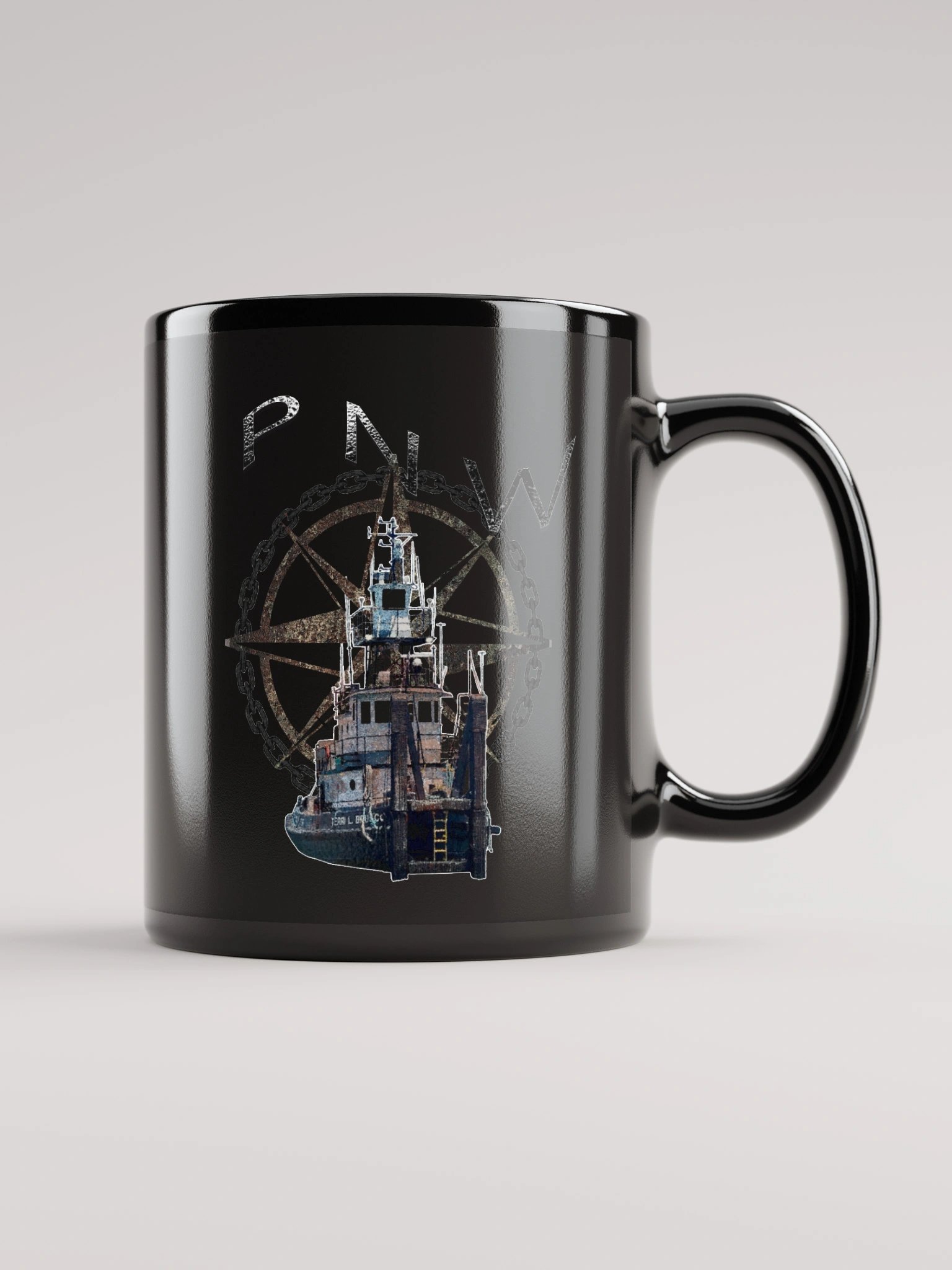 PNW Compass Rose Terri L. Brusco Mug 11oz & 15oz product image (1)