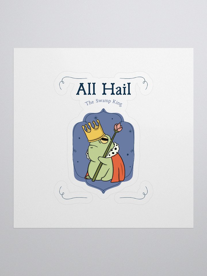 Royal Frog Kiss Cut Stickers product image (1)