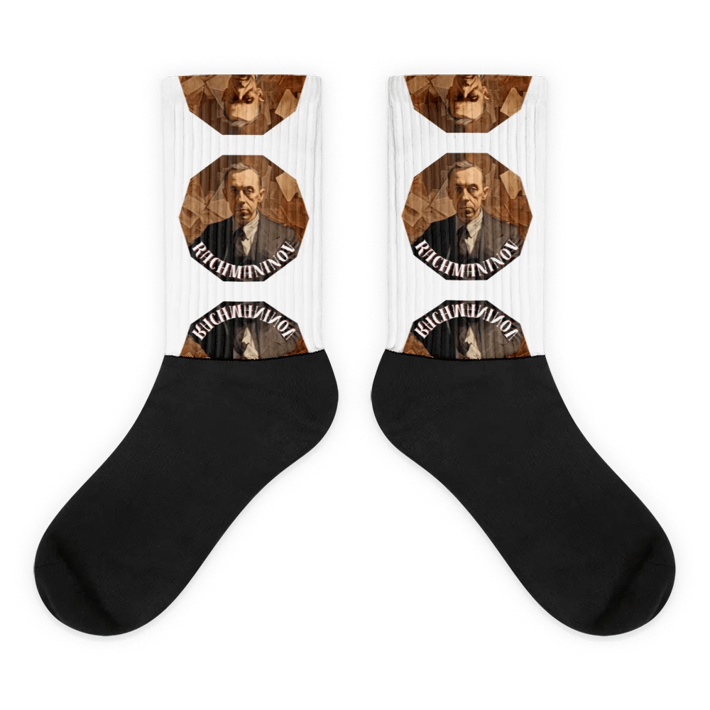 Sergej Rachmaninov - Oil Painting Portrait | Socks product image (1)