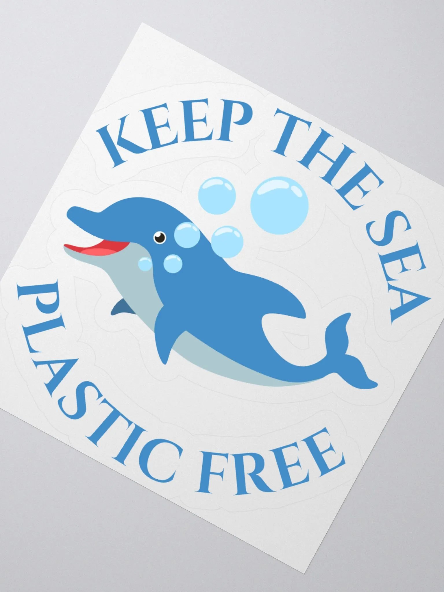 Smiling Dolphin Vinyl Stickers product image (8)