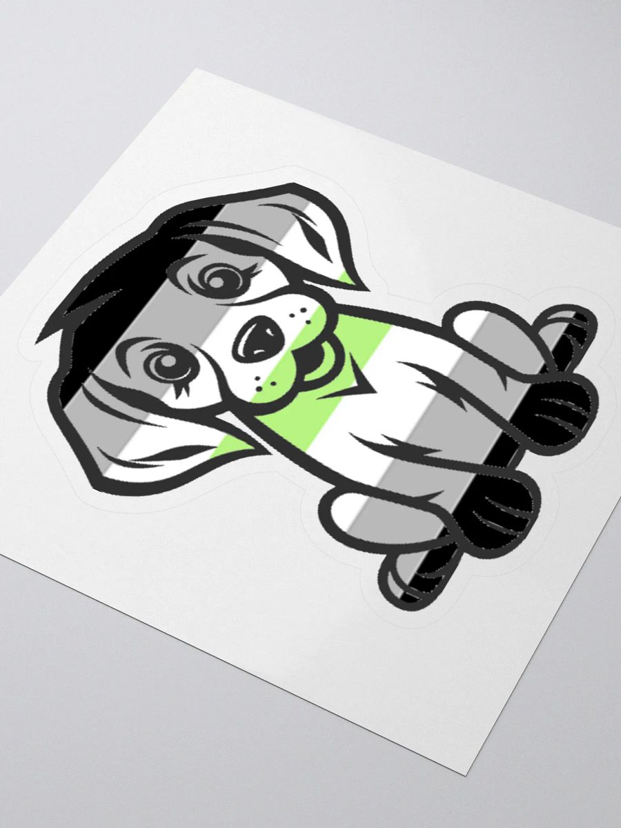 Agender Pride Puppy Sticker product image (3)