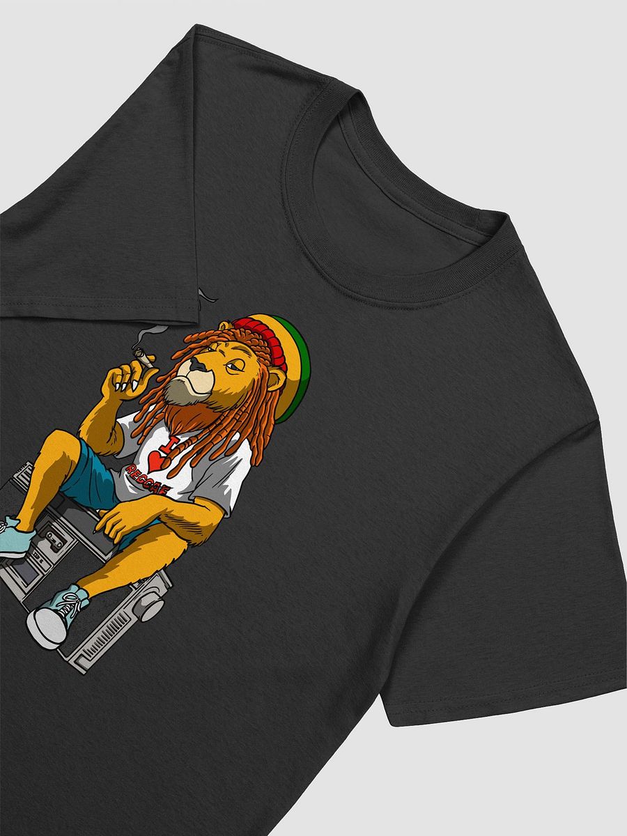 Rasta Lion Unisex Boombox T-Shirt product image (7)