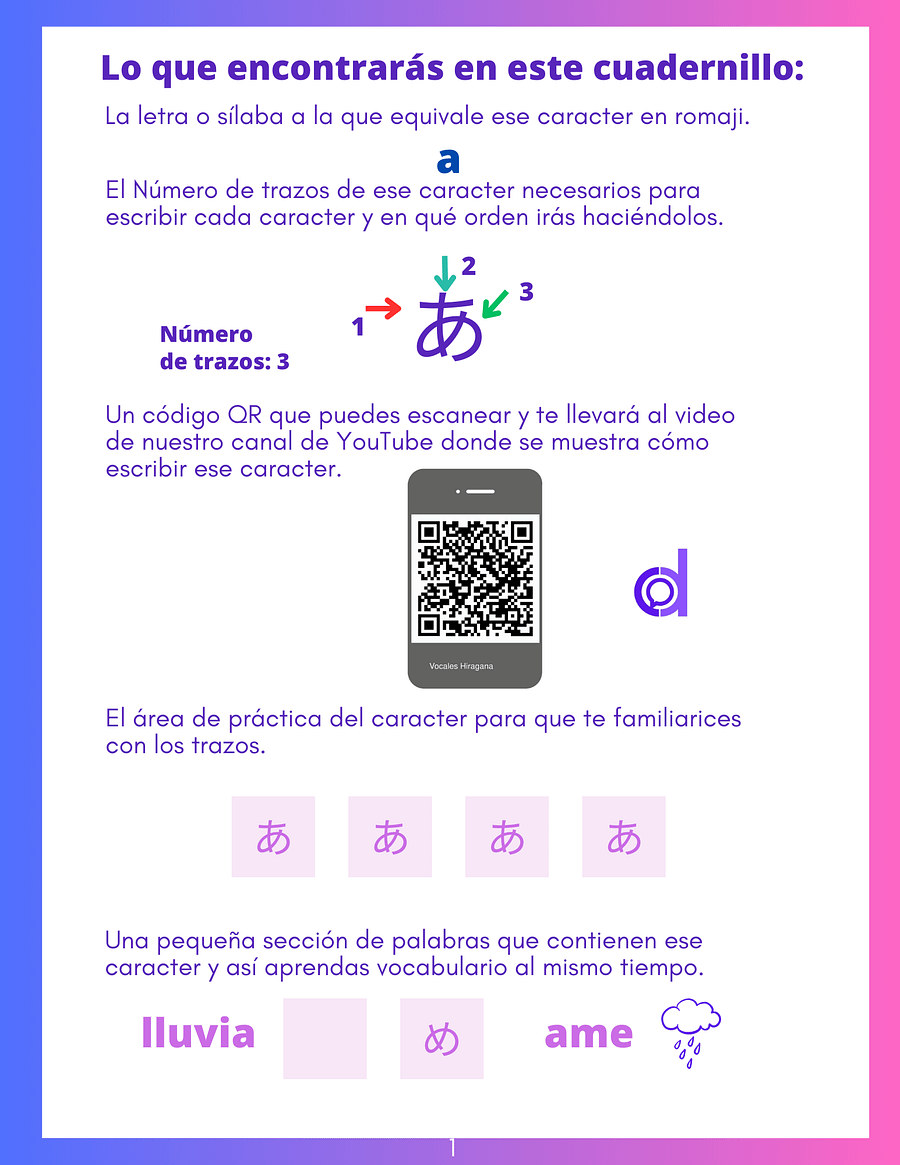 Libro de Trabajo de Hiragana product image (1)