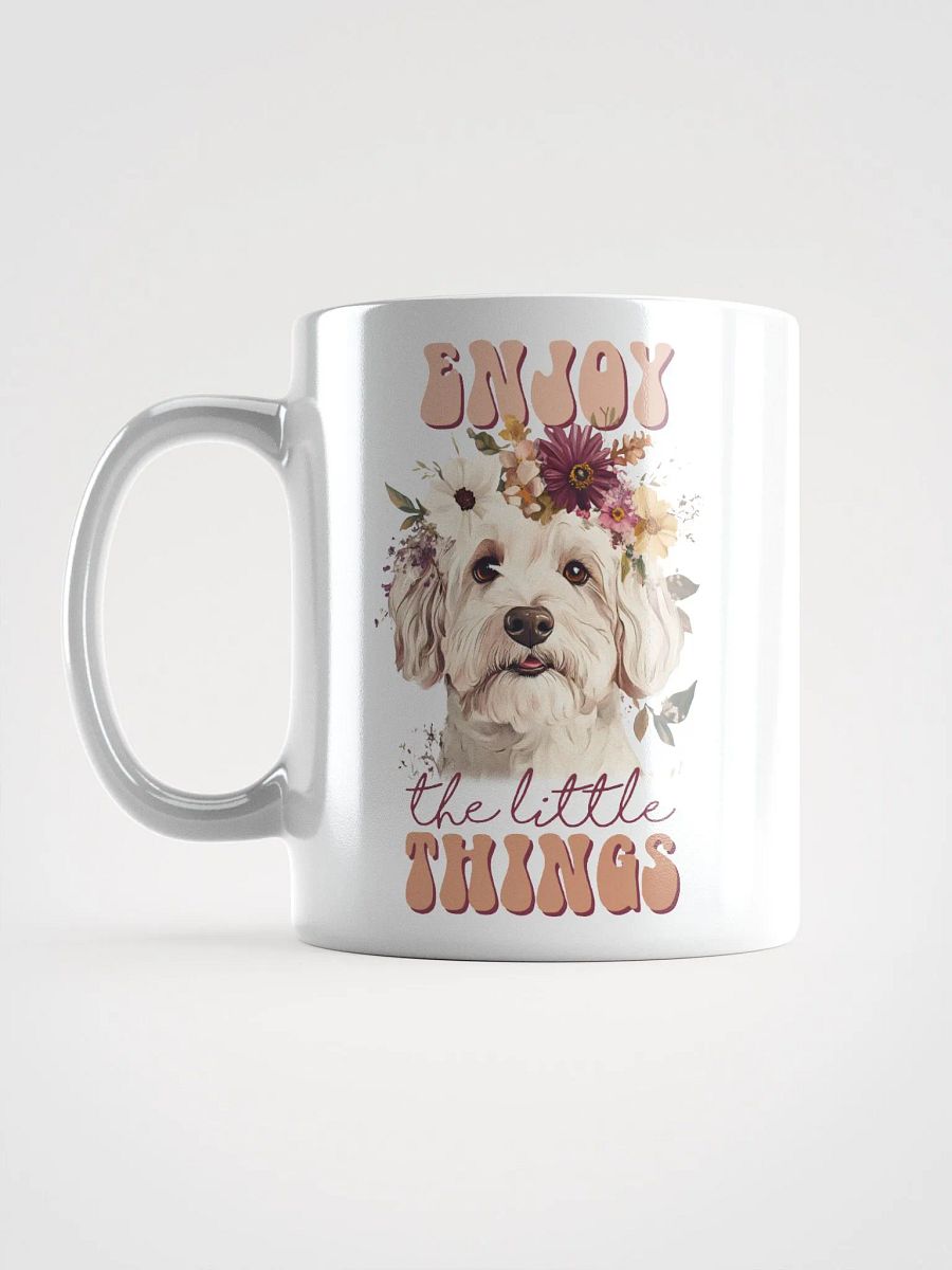 Enjoy The Little Things Floral Dog Mug product image (6)