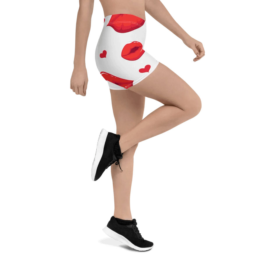 Luscious Lips All-Over Print Shorts product image (4)