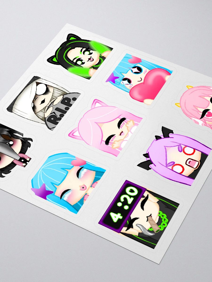Full OC Emote Sticker Sheet product image (3)