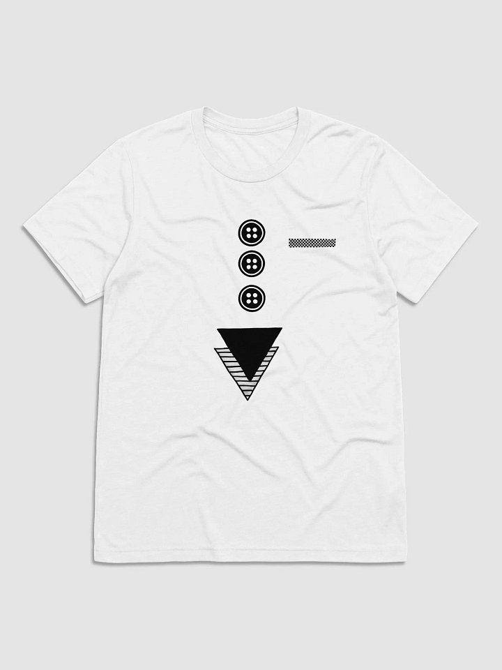 Triangles with buttons and hankie Triblend T-Shirt product image (2)
