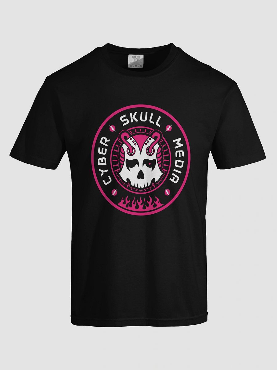 Cyber Skull Media Logo Tee | Pink (Premium) product image (5)