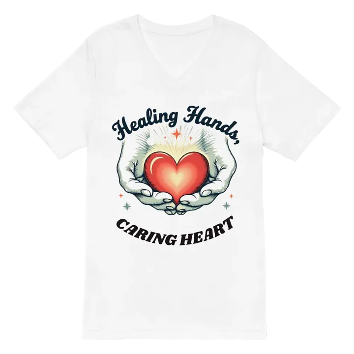 Healing Hands - Caring Heart V-Neck Tee product image (2)