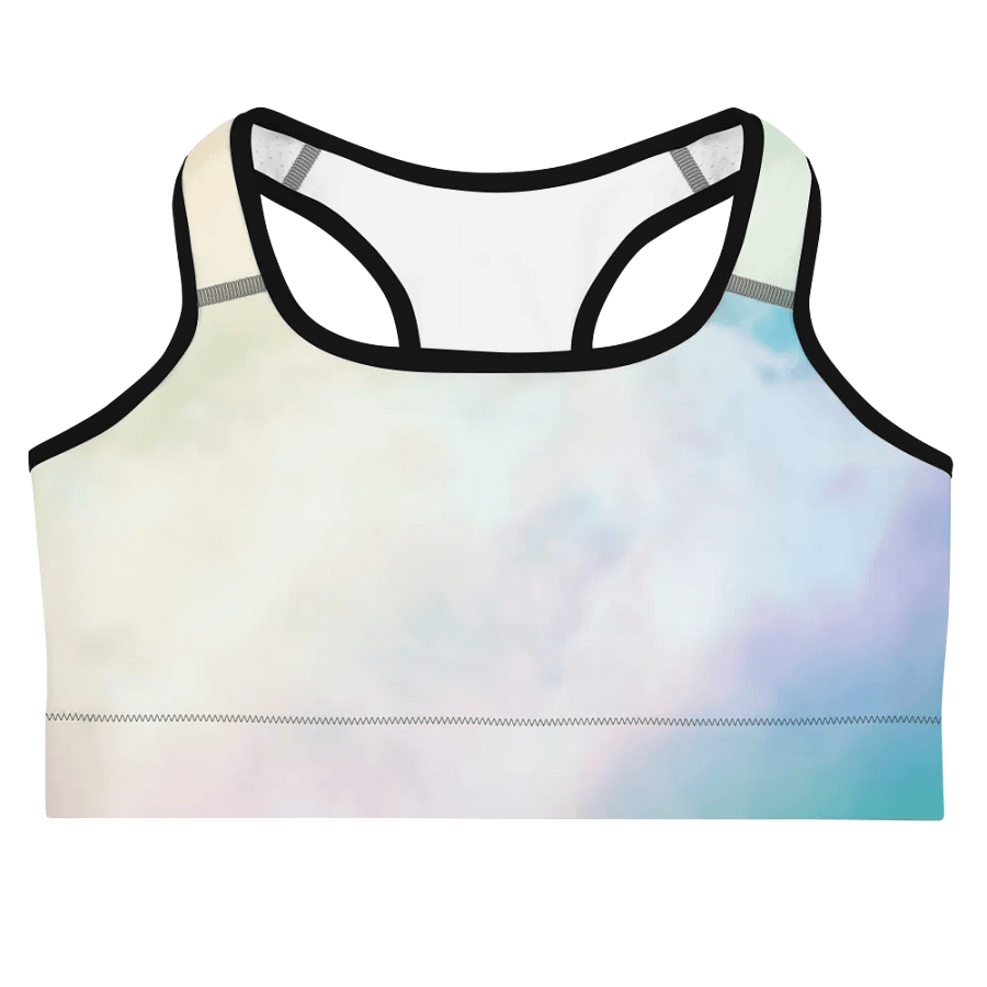 Blur cloud rainbow Design Sports Bra - V1 product image (3)